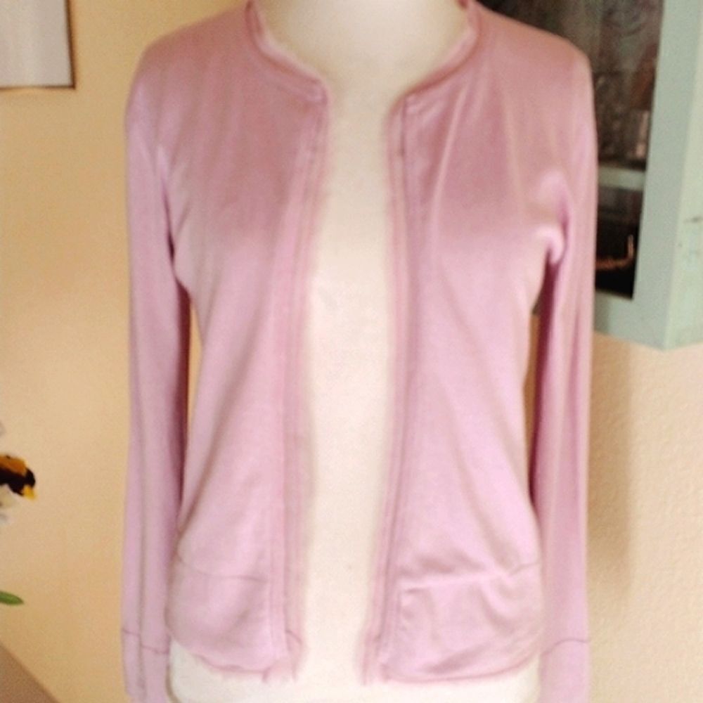 Philippe Adec Lilac Silk Sweater Soft Girl